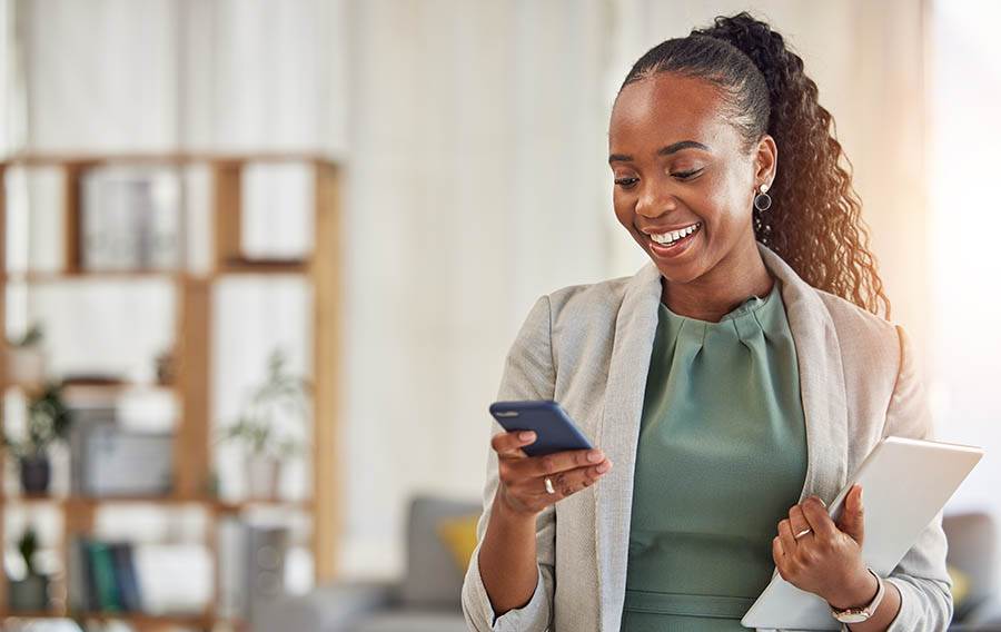 Woman getting a career reading