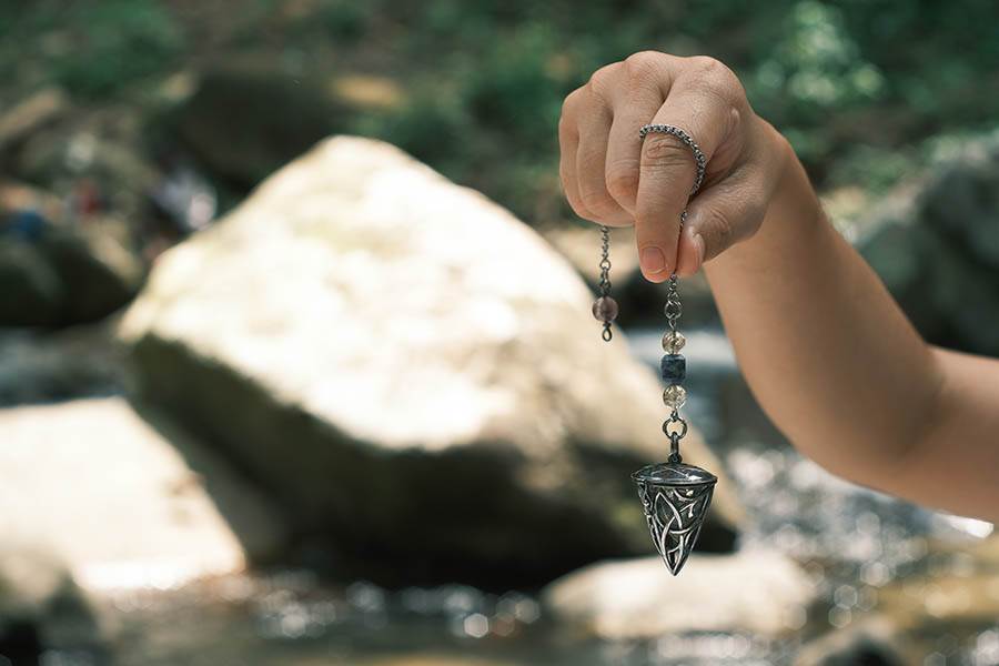 Silver pendulum